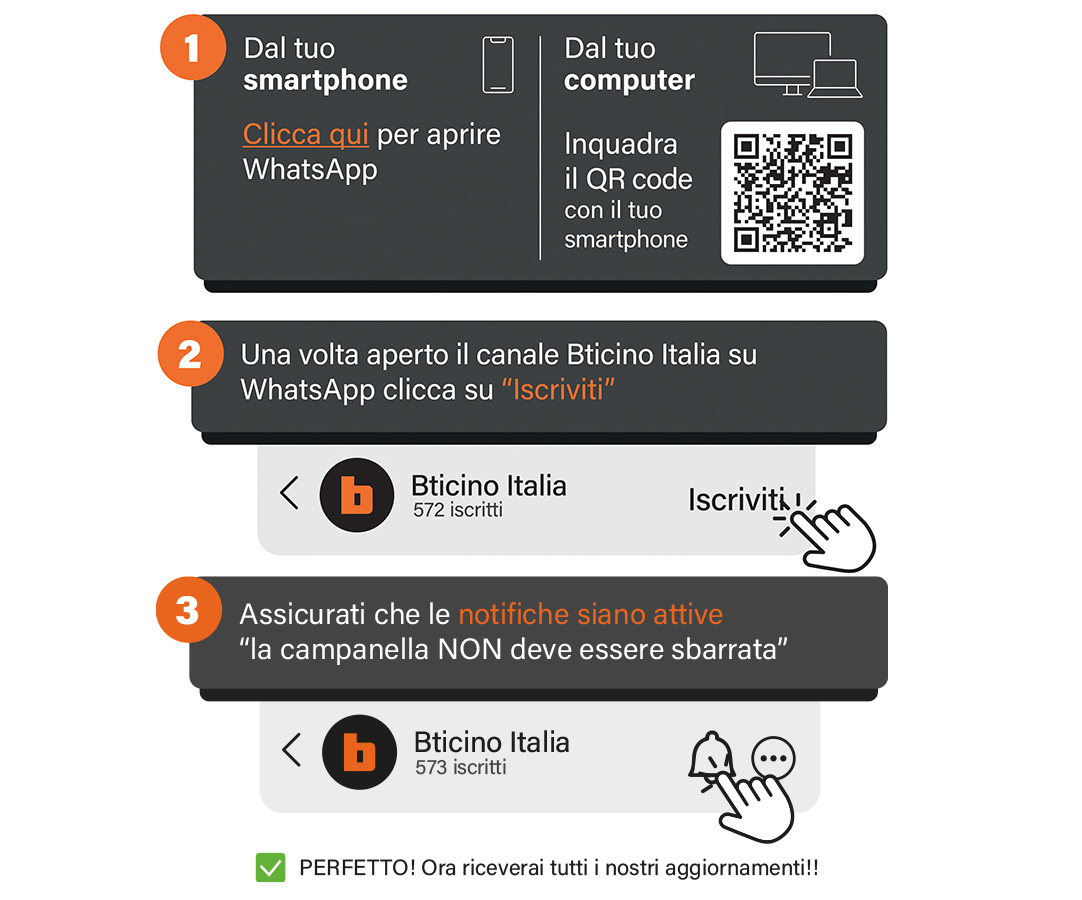 Resta sempre aggiornato grazie al nostro canale WhatsApp!